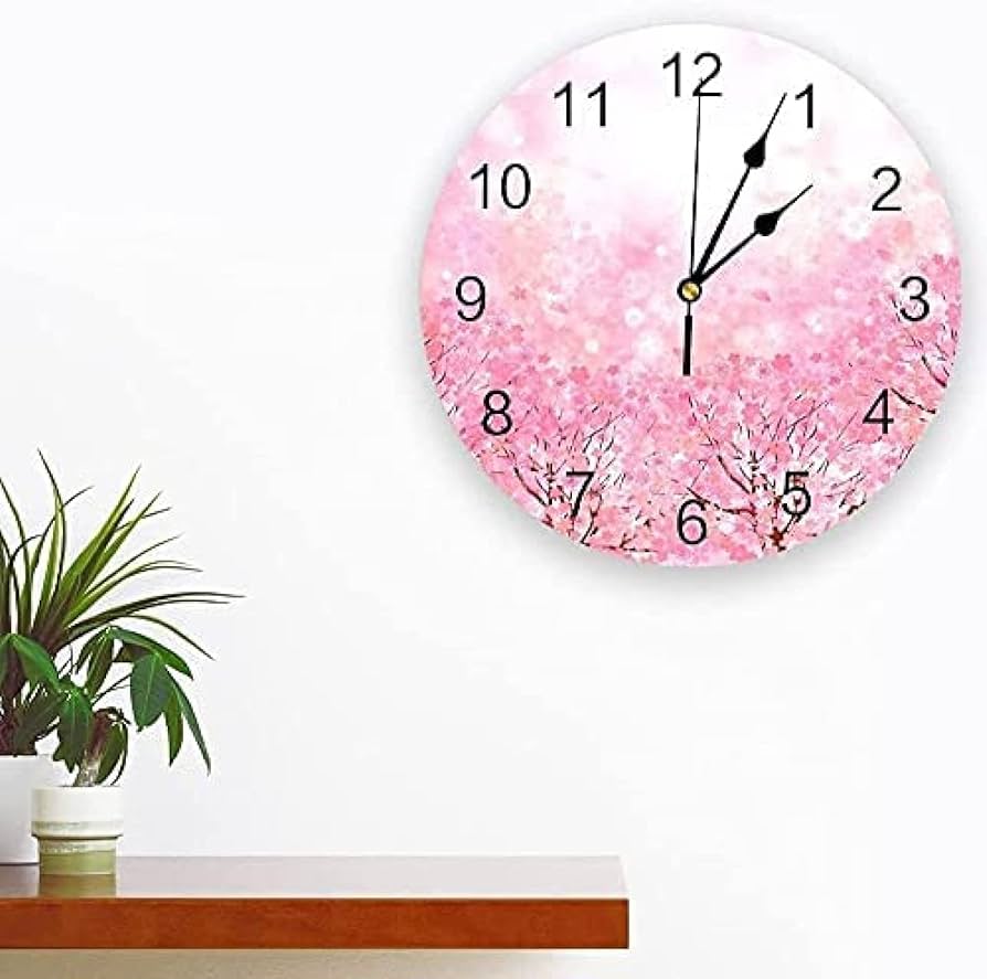 桜の掛け時計 Amazon.co.jp: 壁掛け時計 ロマンチックなファッション 桜の花